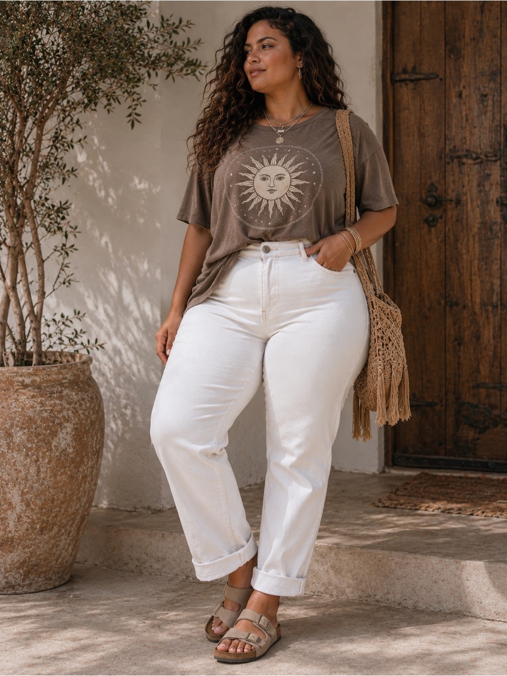 Levi's White Plus Size 22 High-Rise Denim Jeans| Summer Look | Curvy